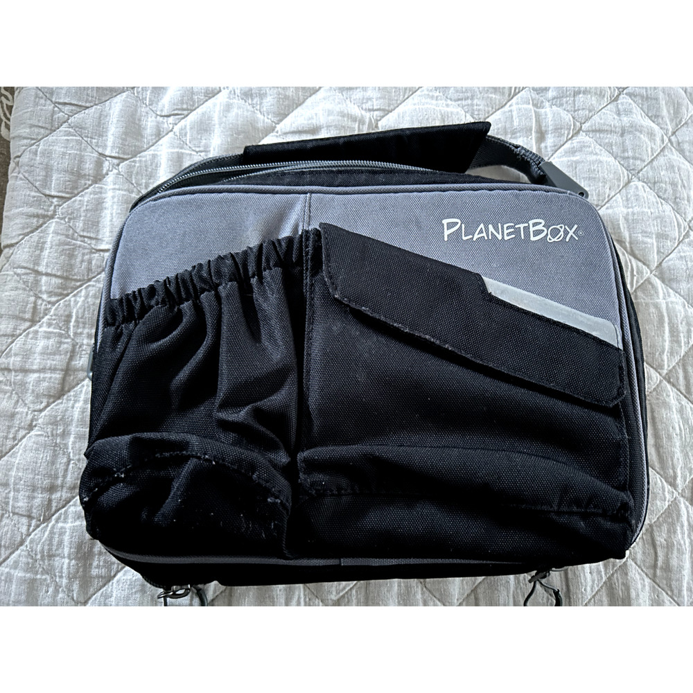 Planet Box stainless steel lunchbox with carrying case